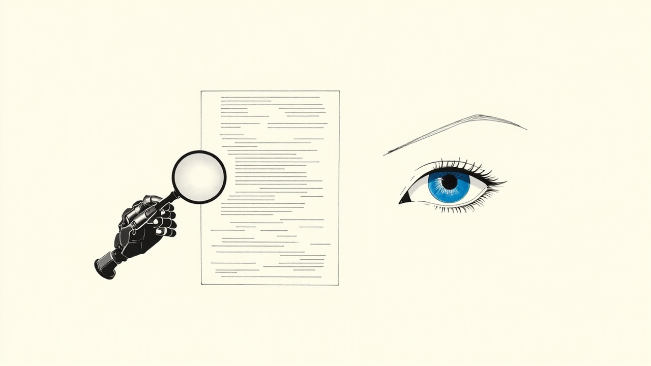Página de texto mostra palavras isca para lupa de robô e palavras normais para olho humano, alusão à ShieldFont contra scrapers.