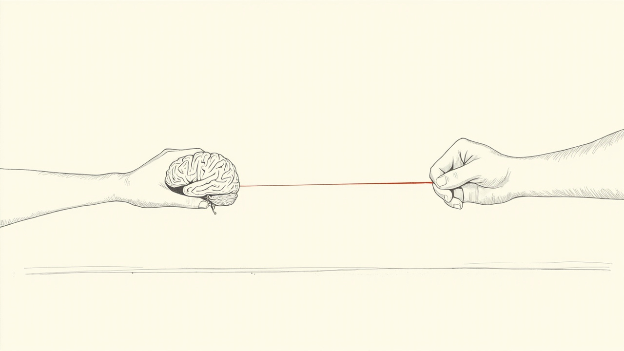 Bastão em forma de cérebro passado entre mãos diante de linha de chegada representa troca de comando na Google DeepMind.