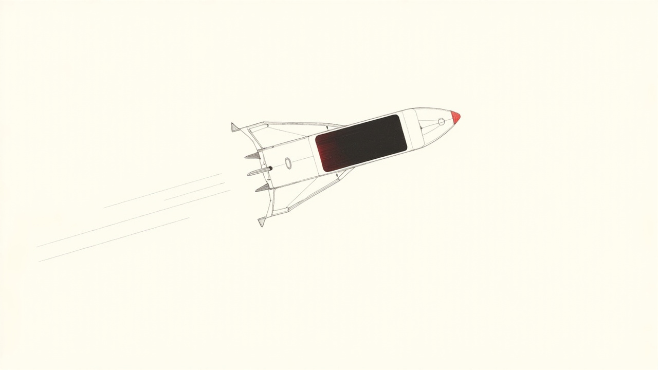 Editor de código acoplado a um foguete, metáfora da aquisição do Cursor pela SpaceX