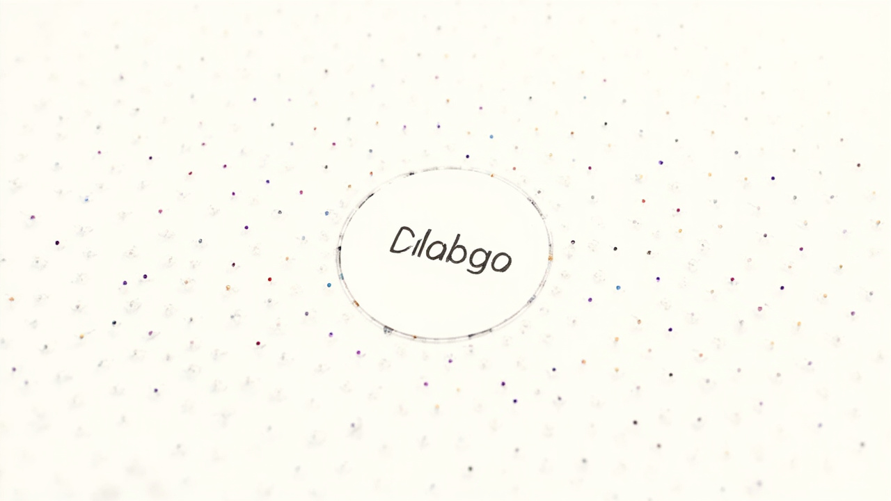Wordmark suave e genérico flutuando num mar de bolhas de logotipos idênticos em tons pastel, criticando o novo logo do Instagram