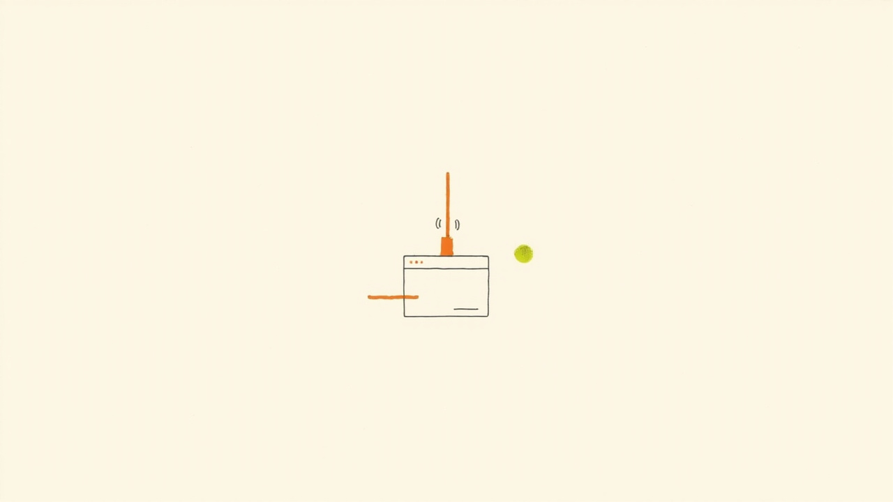 Antena laranja perdendo barras de sinal sobre janela de chat, queda de citações do Reddit no ChatGPT.