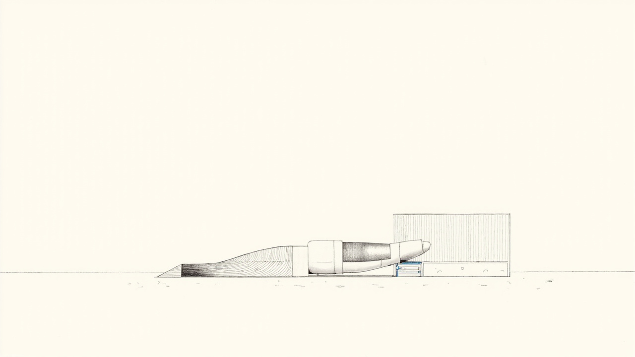 Pá de turbina de precisão na bancada ao lado de miniatura de data center, produção própria da SpaceX para geradores da xAI