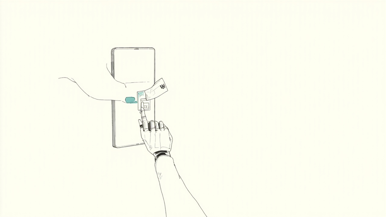 Mão robótica toca a tela de um celular enquanto uma passagem aérea é impressa, metáfora do agente Muse da Meta