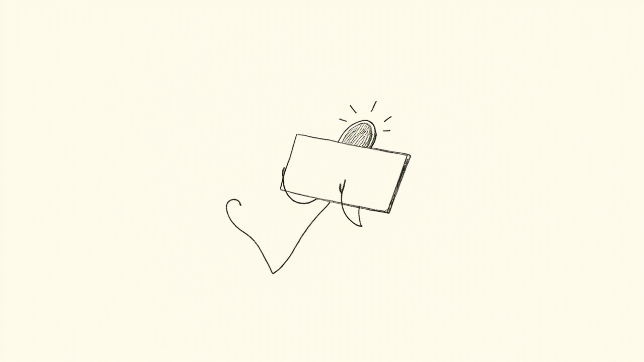 Cartão de crédito com braços de desenho animado segurando uma moeda, metáfora da nova identidade visual do app Tabby