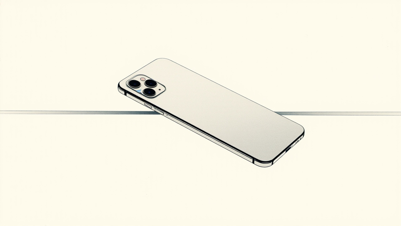 Smartphone com lente que abre e fecha como a íris de um olho, metáfora da câmera de abertura variável do iPhone 18 Pro
