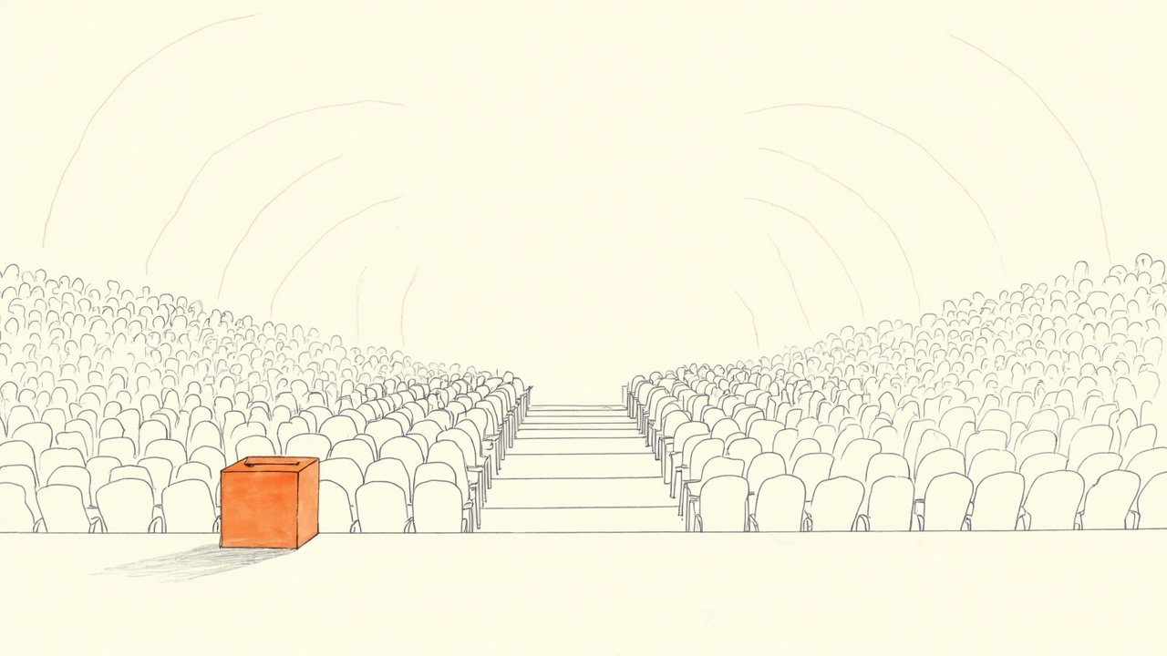 Palco lotado diante de caixa de dinheiro vazio, popularidade do open source sem garantir receita ou modelo de negócio
