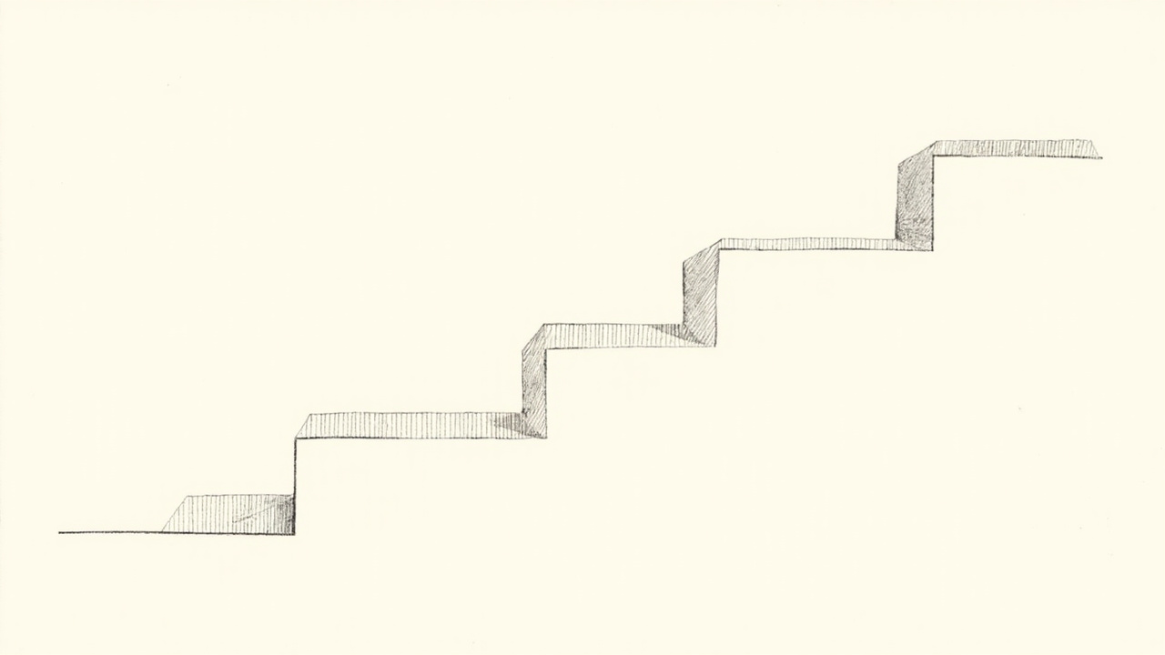 Escada de letras subindo em proporção perfeita sobre régua tipográfica, ferramenta cria escalas e exporta CSS