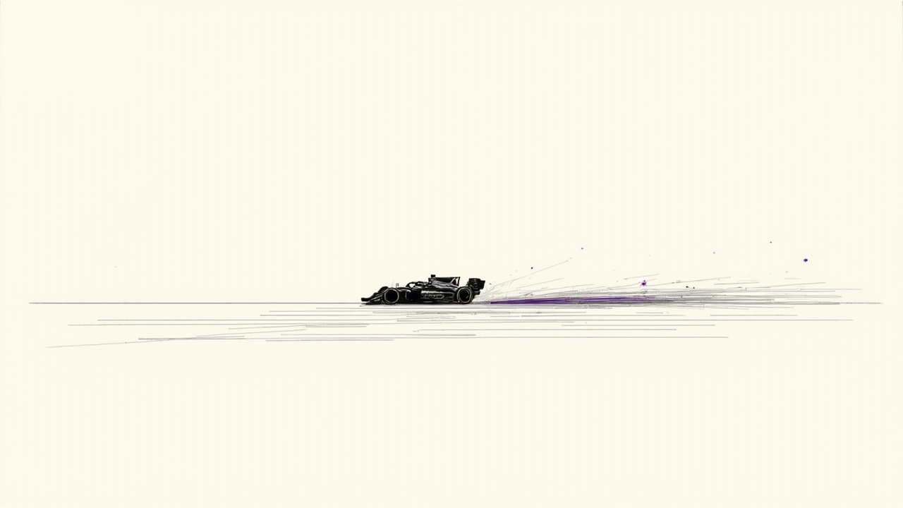 Carro elétrico de corrida deixando marca de derrapagem em ângulo de 30 graus, nova identidade da Formula E para a era GEN4