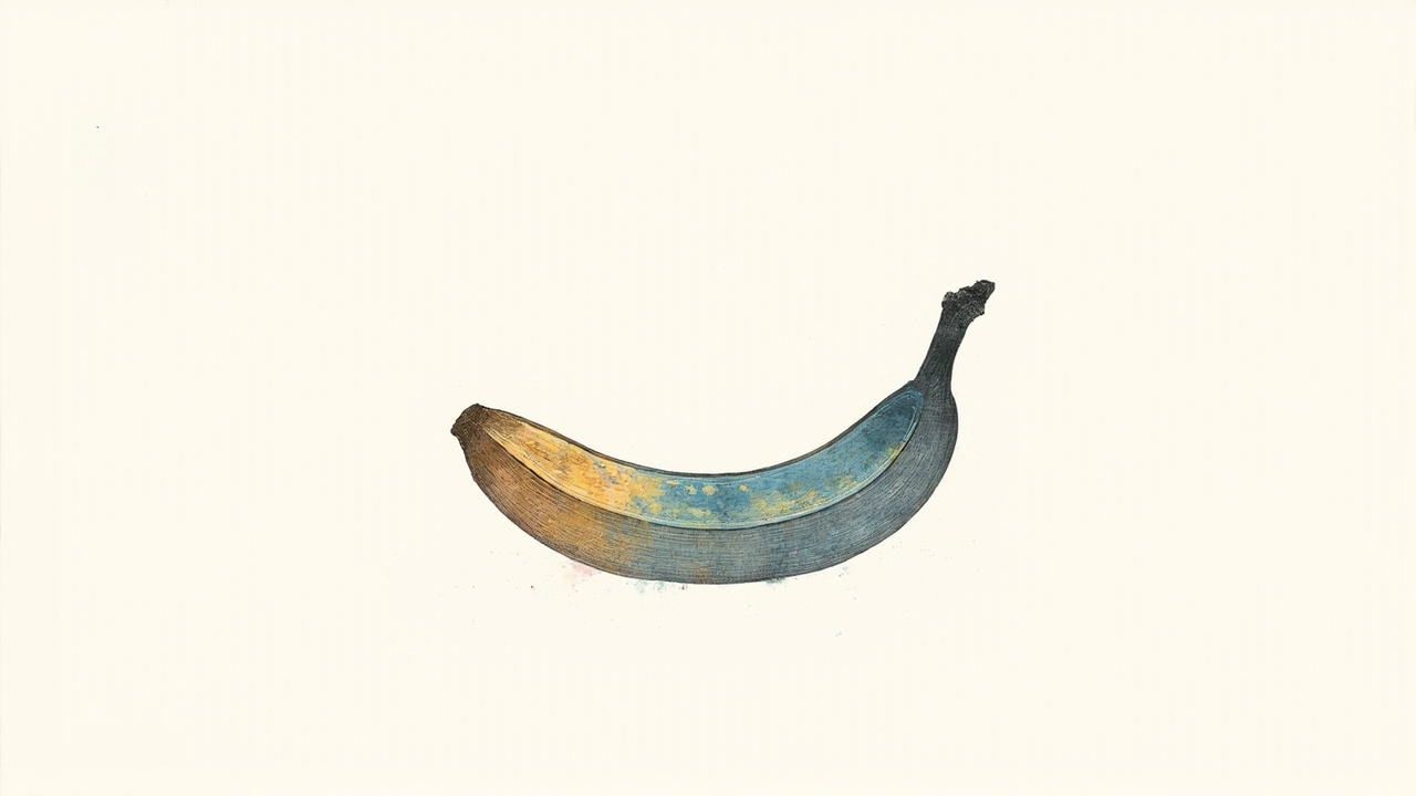 Banana luminosa aberta revelando pixels coloridos, metáfora do modelo de geração de imagens Nano Banana 2.1 do Google
