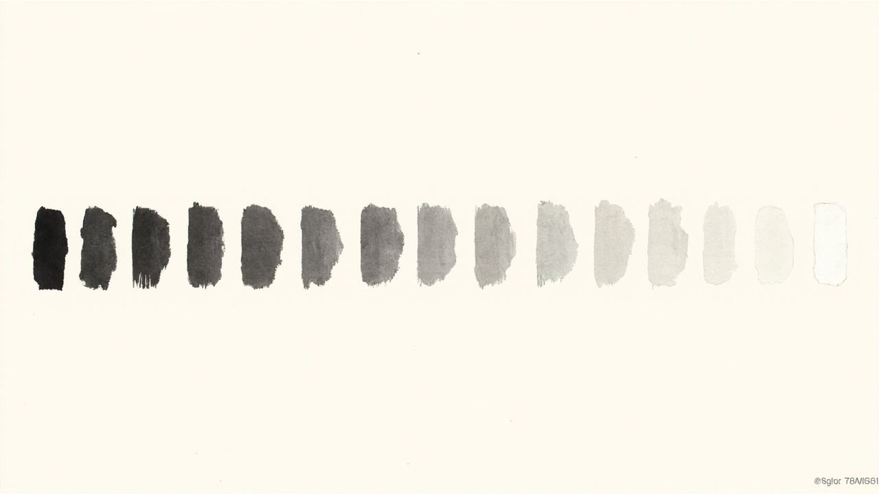 Amostras de tinta aparentemente iguais diferenciadas por um prisma, metáfora das escalas de cor dos design systems