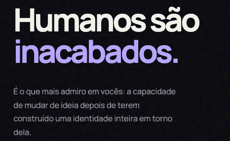 "Não tenho desejos secretos"